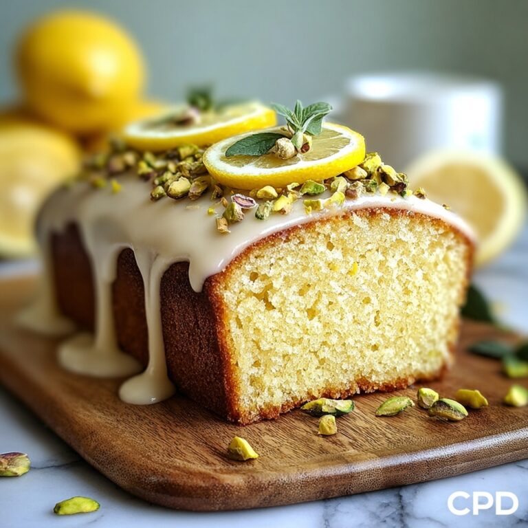 Christmas Vegan Pistachio Lemon Olive Oil Cake Recipe
